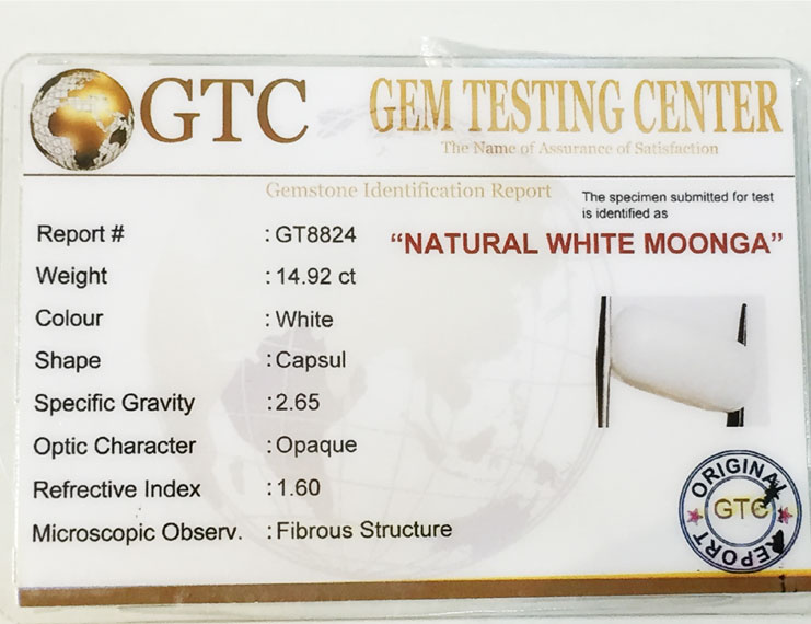 16.50 ratti/14.92 ct Natural Certified  White Coral/सफ़ेद मूंगा